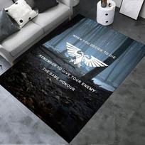 2025 Naujas Warhammer 40K kilimas svetainei, miegamajam, namų sofos dekoravimui, vaikų žaidimų neslystantis grindų kilimėlis 40x60cm( 15x23in ) gray