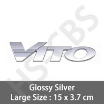 3D Metalinis VITO Logotipo Ženklelis Automobilio Lipdukai Automobilio Galinės Bagažinės Emblema Logotipo Dekoras Automobilio Kėbulo Stilius Automobilio Stiliaus Aksesuarai white