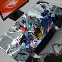 Gundam Anime Large Mouse Pad Pc Speed For e-sports Players Rug Laptop Computer Keyboard  Desk Mat Xxl Mousepad Gift 30x80cm black