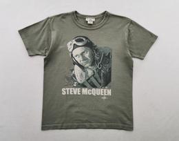 Toys McCoy Steve McQueen Army Air Forces T Shirt Made In Japan Size M 120 gray