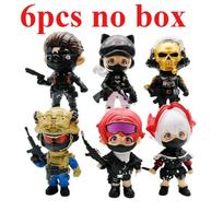 Delta Force Hawk Ops Action Figures Set -PVC Game Character Statues (Wei Long, Hong Lang, Luna, Mai Xiaowen) Collectible Toys black