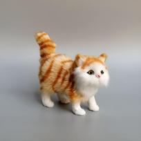Vaikams Pasidaryk pats Kawaii Pliušinis Žavingas Dirbtinio Katino Dekoras Mielas Kačiuko Figūrėlė Išskirtinis Persų Katės Stalo Papuošalas Madingi Namų Dekoro Elementai Žaislas white