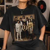 Retro Michael Jackson Graphic Tee King Of Pop Vintage Shirt 150 brown