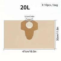 Suitable for Einhell 20L/30L vacuum cleaner accessories dust bag dust bag paper bag filter dust bag garbage bag