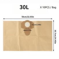 Suitable for Einhell 20L/30L vacuum cleaner accessories dust bag dust bag paper bag filter dust bag garbage bag beige