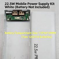 1 Set Quick Charge DIY Power 1260110 Bank Case Electronic Kit PD22.5W Battery Storage Box Accessories