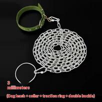 Chew-Proof Heavy Duty Dog Chain Leash: Rust-Resistant Metal Training Leash For Secure Tie-Out, Walking, And Strong Chewers
