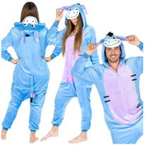 Vienas kostiumas Kigurumi Vienas kostiumas Asilas Eeyore Pižama Asilas Dydžiai Šiltas pliušinis sportinis kostiumas Unisex white