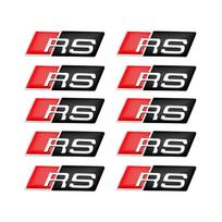 3D Aliuminio SLINE RS Ženklelis Automobilio Vairo Lipdukas Auto Emblema Dekoravimo Aksesuarai qaz14 S A3 A4 B8 8P 8V A6 C7 A5 Q5