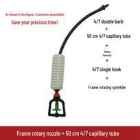 360° Rotating Greenhouse Atomizing Sprinkler: Inverted Micro-Spray Irrigation Equipment gray