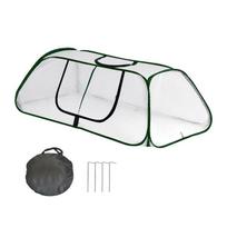 Greenhouse Cover Garden Row Accelerator Plant Cover With Zippered Door Gardening Home Supplies For Household Accessories white