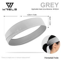 Wrels Sports Headbands Suitable For Men Woman Gym Yoga Sweat Running Hair Bands Soft Elastic Hairbands Stretch Outdoor Sport Sweatbands gray
