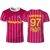 Zara Larsson Midnight Sun Rožiniai Futbolo Marškinėliai Street Trendiniai Spausdinti Unisex Apvalia Kaklo Marškinėliai Sportiniai Greitai Džiūstantys Trumpomis Rankovėmis Marškinėliai L pink