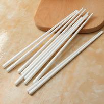 Pure White Bone China Chopsticks: Mold & Bacteria Resistant, Microwave Safe, High-Temperature Ceramic Chopsticks. white
