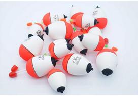 Visible EVA Anchor Fishing Float with Night Light for Sea Fishing - Eye-catching Design for Silver Carp and Bighead Fish 10g Lead balta