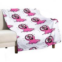 Slick Slime Sam Throw Blanket Soft Plush Plaid Thermal Decorative Throw Tourist Personalized Gift Fashion Sofas Blankets 75cm*90cm pink