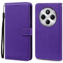 Dėklas Redmi 14C 4G, minkštas silikoninis PU odos piniginės atverčiamas dėklas Xiaomi Redmi 14C, dėklas su stovu, knygos viršelis Redmi 14 C, Fundas For Redmi 14C 4G purple