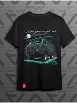 T-Shirt with UAZ Off-road 4x4 Print M gray
