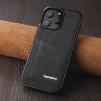 Aukščiausios kokybės verslo odinis dėklas, skirtas iPhone 17 16 15 14 13 12 11 18 Pro Max Plus 17e16e 13Mini, magnetinis atverčiamas piniginė su kortelių laikikliu For iPhone XS black