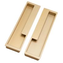 1 Pair Heavy Duty Recessed Flush Pull Finger Insert Door Handle for Sliding Door, Cupboard, Drawer, Cabinets