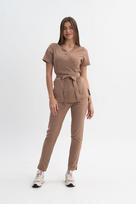 Lili Premium Cosmetic Tunic Lili Green Cream Tunic brown
