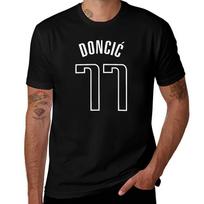 Doncic  Black TShirt Gym Wear Breathable Short Sleeve Tee TShirt 4XL black