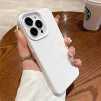Prabangus skysto silikono telefono dėklas, skirtas IPhone 16 15 14 13 12 11 Pro Max Plus X XR XS, apsauginis buferis, smūgiams atsparus, minkštas dangtelis For iphone16Plus balta