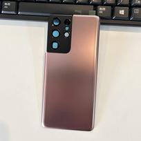 Galinio stiklo keitimo dėklas Korpusas Samsung Galaxy S21 Ultra 5G SM-G998B Galinis stiklo dėklas + Įrankiai ruda