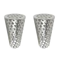 304 nerūdijančio plieno įterpiamas filtras baltas PVC vamzdis užsikimšimo prevencija drenažo vamzdžiams vamzdis 50mm-set