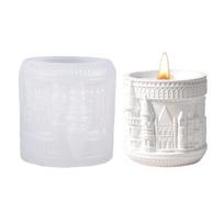 Multipurpose Castles Shaped Silicone Mould for Resin Art Candle Containers Craft Projects Easy Release Designs 1 white