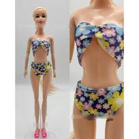 11 colių 30 cm mergaitės princesės BABI lėlė 1/6 BJD lėlė sąnariai judesingi madinga maudymosi bikini lėlės drabužių rinkinys „pasidaryk pats“ persirengimo žaislas dovanos With Swimming Ring brown