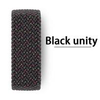 Braided Solo Loop Band For Apple watch Straps 45mm 44mm 42mm 46mm 41mm 49mm Nylon bracelet correa Series 10 9 7 8 5 SE 6 Ultra2 42 44 45 49 S10-46mm&L black