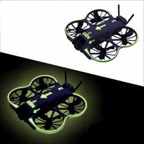 DJI NEO 2 dronui, tamsiai šviečiančios lipdukai, šaunios vandeniui atsparios odelės, priedai asmenukėms, FPV dronų dekoravimui