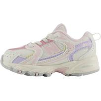 New Balance 530 Bungee Lace Casual Cushioning Low Top Walking Shoes Baby Shoes White Pink Purple I53038E 26 gray
