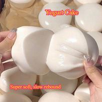 Slow Rising Premium Silicone Squishy Toy Taba Soft Candy Yogurt Cake Bread Stress Relief Relaxation Gift For Adults white