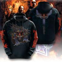Karštas Roko Judas Priest Grupės 3D Spausdinimo Gobtuvėlis Vyrams Moterims Mados Hip Hop Gobtuvas Džemperis Moterims Sportiniai Drabužiai Vyrams Unisex Sportinis Kostiumas 4XL black