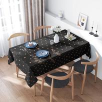 Modern Polka Dot Tablecloth: Perfect for Celebrations - This stylish table cloth features a chic polka dot pattern in bold black 100*140cm gray
