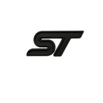 3D Metalinis ST Line Priekinės Grotelės Emblema Ženklelis Automobilio Priekinės Dalies Kamieno Lipdukai Ford Focus Mondeo Fiesta Explorer Stilizavimo Aksesuarai juoda