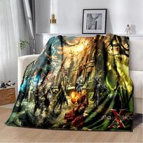3D Herojai ir Magija Retro Žaidimas Minkštas Pliušinis Antklodė, Flanelinis Antklodė Metamas Antklodė Svetainei Miegamajam Lovai Sofai Piknikui 75x90cm gray