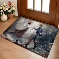 E-Expedition 33 Floor Mat Cozy Flannel Soft Thick Non-Slip Mat for Living Room Bedroom Kitchen Decor Rugs 40x60cm gray