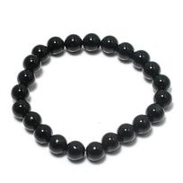 Natural Black Onyx Gemstone Handmade Cuff Adjustable ETC-9678 black