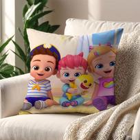 Animacinis B-Bebefinns-S Kawaii Pagalvės užvalkalas Pagalvei Spausdinimas Sofos Dekoravimas Namams Automobiliui Kambariui Kavinėms Biurui Nordikų Paprastumas Short plush 55*55(CM)-1Pcs