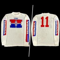 2025 Motocross Honda Long Slevee Jersey Quick Drying Breathable Moto Racing Shirt Comfortable Off-Road Top for Summer Riding RH6 XXL white
