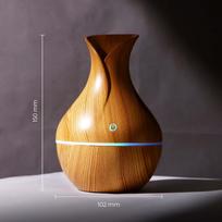 Lakshiv Aroma Diffuser Humidifier for Room & Home with LED Light | Ultrasonic Cool Mist Air Humidifier for Bedroom | Essential Oil Diffuser | Woo black