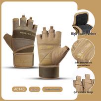 Weightlifting Non-Slip Fitness Gloves with Wrist Wraps - Breathable, Wear-Resistant Half-Finger Design for Men & Women Sports Training XL ruda