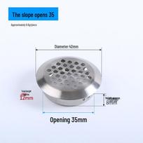Stainless Steel Round Mesh Vent Cover for Cabinet or Wardrobe Model A