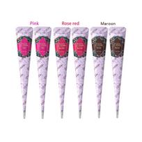 DM Waterproof Henna Tattoo Paste Set with Stencils - Temporary, Plant-Based, Indian Hand-Painted Design gray