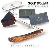 Vintage Single-Edge Barbershop Wooden Handle Razor Dorco Classic Disposable SoloEdge Men's Convenient Set 1 pcs gray