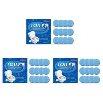 Toilet Cleaning Effervescent Tablets Deep Clean Stubborn Stains Urine Stains Deodorizer Removes Odors & Yellowing No Residue 36pcs boxed blue