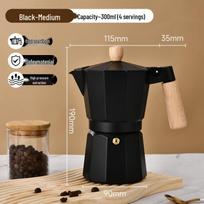 European Style Thickened Octagonal Moka Pot - Precision Turned Coffee Maker, Customizable Logo 150 ml